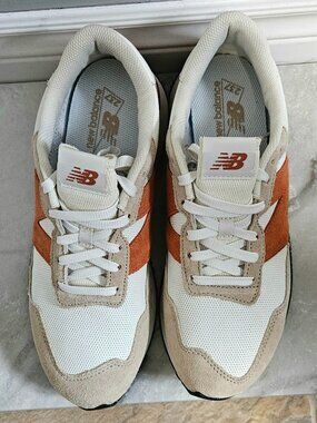 New Balance 237 – White/Beige/Orange – Men’s 10.5